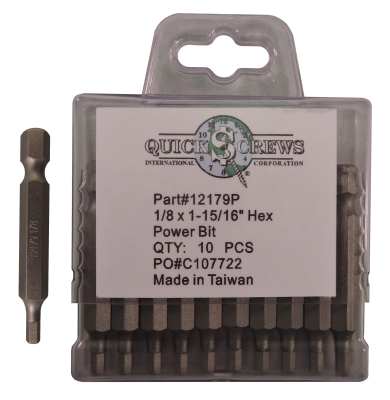 Hex Drive Power Bits